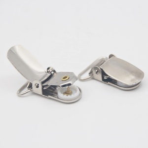 Clips de vêtement en métal de haute qualité emballage en vrac personnalisé porte-sucette élégant bébé vêtements pantalons pinces à bretelles - Product Image 2