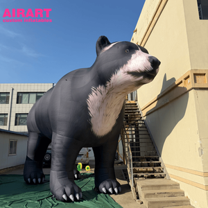 Oso Negro Inflable Gigante para Decoración de Zoológicos, Muñeco de Oso Negro para Ideas de Fiestas y Juguetes Personalizados de Oso Negro - Product Image 1