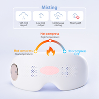 Masseur oculaire portable à vapeur, équipement de massage des yeux, masque oculaire vibrant, masseur électrique des yeux avec compression thermique