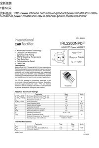 IRL2203NPBF ของแท้ TO-220 N-channel 30V/116A ทรานซิสเตอร์ MOSFET แบบติดตั้งบนพื้นผิว สำหรับ PCB - Product Image 4