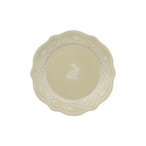 Service de table élégant de 20 pièces en porcelaine gaufrée festonnée, couleurs assorties, avec tasses à café et <span class=keywords><strong>assiettes</strong></span>, motif lapin de Pâques, portable et réutilisable - Product Image 5