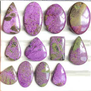 Cabochons de Stichtite Violette Naturelle – Pierres de Stichtite Polies Authentiques en Gros pour Bijoux DIY, Pendentifs, Bagues - Product Image 1