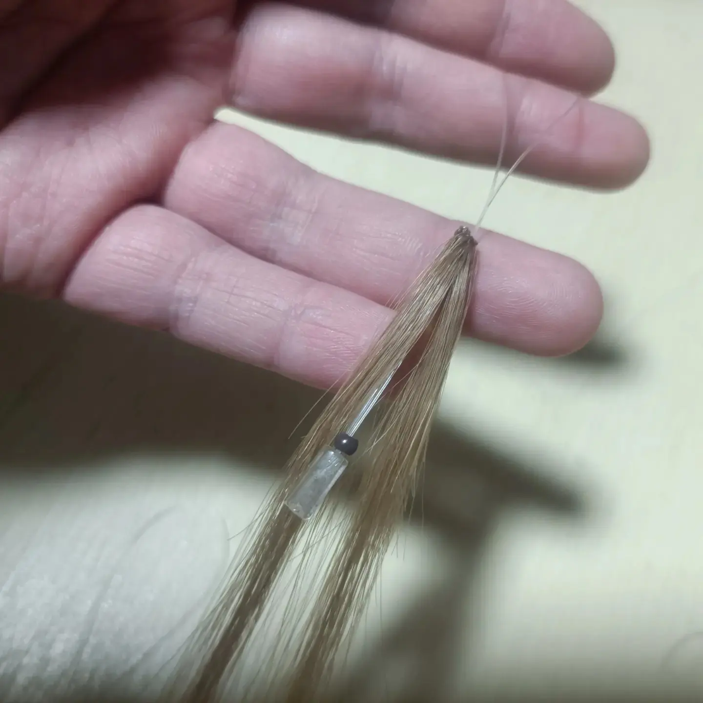 Latest invention Hair Extension H2 feather Hair extension invisible line full Cuticle Aligned human Hair