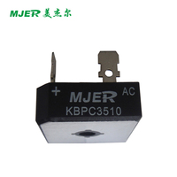 Módulo de Diodo Rectificador de Puente Monofásico 35A 1000V Negro KBPC3510