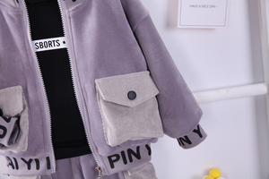 Set di <span class=keywords><strong>abbigliamento</strong></span> Casual per la sudorazione del bambino maglioni all'uncinetto maschili per ragazzi Set di pantaloni della cina - Product Image 5