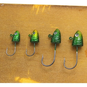 3,5G-10G verde sábalo plano Swimbait Jig Head pesca señuelo pesca amarillo bajura plomo Jighead gancho - Product Image 4