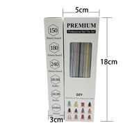 Juego de 6 Limas de Uñas Profesionales en Forma de Gota, Kit de Bloques Pulidores Ecológicos y Duraderos para Salón de Belleza, Venta al por Mayor y Personalización