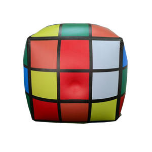 Özelleştirilmiş reklam dekorasyon asılı gan küp şişme basit Rubiks küp ile led ışık şişme 2 tarafından 2 rubik küp - Product Image 6