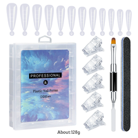 Kit de démarrage pour extensions d'ongles, lampe UV LED, gel de construction, ensemble d'outils de manucure, kit complet de gel pour ongles, salon à domicile