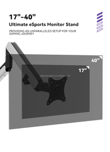 Bras de moniteur à ressort à gaz Jiesheng TF1-1G de haute qualité, <span class=keywords><strong>support</strong></span> pour moniteur <span class=keywords><strong>PC</strong></span> de 15 kg, compatible avec les <span class=keywords><strong>écran</strong></span>s de 17 à 40 pouces, inclinaison/rotation/rotation à 360°, 75/100 mm en stock - Product Image 5