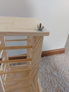 Mangeoire à foin en bois en gros, support d'alimentation pour lapins, distributeur automatique d'aliments pour animaux de compagnie, mangeoire à foin en bois massif pour petits animaux - Product Image 4