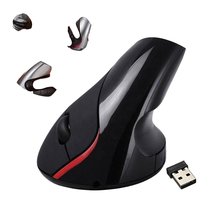 2026 Droship Mouse Gaming Mini Ergonomis Desain Terbaru Laris Manis 2.4Ghz Nirkabel USB Vertikal Optik LED Backlit untuk Tangan Kanan