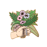 Fleuriste fleuriste activité Souvenir cadeau épinglettes artistique conception personnalisée en gros commande en gros Badge pétale émail épingles
