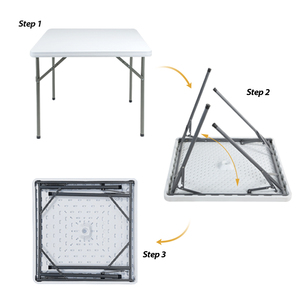 Bán buôn sản phẩm mới tiệc tổ chức sự kiện bên hôn nhân trắng vuông cà phê ngoài trời bảng nhựa - Product Image 4