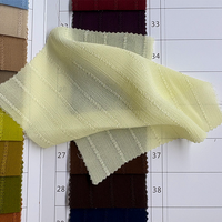 Tissu en Chiffon d'Imitation Acétate Léger et Respirant 105 GSM, Rayures Jacquard en Gaze pour Abaya et Châle Hijab d'Été