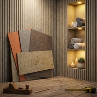 Lichtgewicht vezelcement verticale voegplaat multi-perforated brandwerende groef ruimte diepte binnen-/buitenbekleding keuken