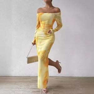 King mcgreen Star เดรสหางปลาแขนยาวเปิดไหล่เอวสูงเปิดหลังเซ็กซี่ใหม่ - Product Image 1
