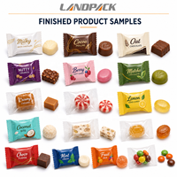 Máquina de Envasado y Empaquetado de Barras de Chocolate Blanco Pequeñas, Tipo Flow Wrap, para Dulces y Snacks