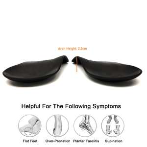 Derin fincan tam boyutları PP kabuk 3/4 ve 1/2 ortez astarı yarım taban topuk bardak - Product Image 5