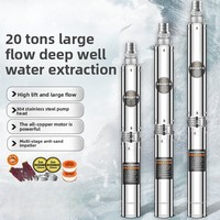 Pompe à eau submersible haute performance 7,5 CV OEM pour puits profond, extracteur d'eau domestique 220V en acier inoxydable, triphasé 380V