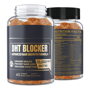 Gomitas Bloqueadoras de DHT OEM con 10000mcg de Biotina y Saw Palmetto <span class=keywords><strong>para</strong></span> <span class=keywords><strong>el</strong></span> Crecimiento <span class=keywords><strong>del</strong></span> <span class=keywords><strong>Cabello</strong></span>, <span class=keywords><strong>Suplemento</strong></span> <span class=keywords><strong>para</strong></span> <span class=keywords><strong>el</strong></span> Bienestar Masculino - Product Image 1