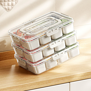 Fridge Organizer 8 Compartment Transparent Airtight Storage Box For Food Vegetables Fruits Kitchen Use - Product Image 2