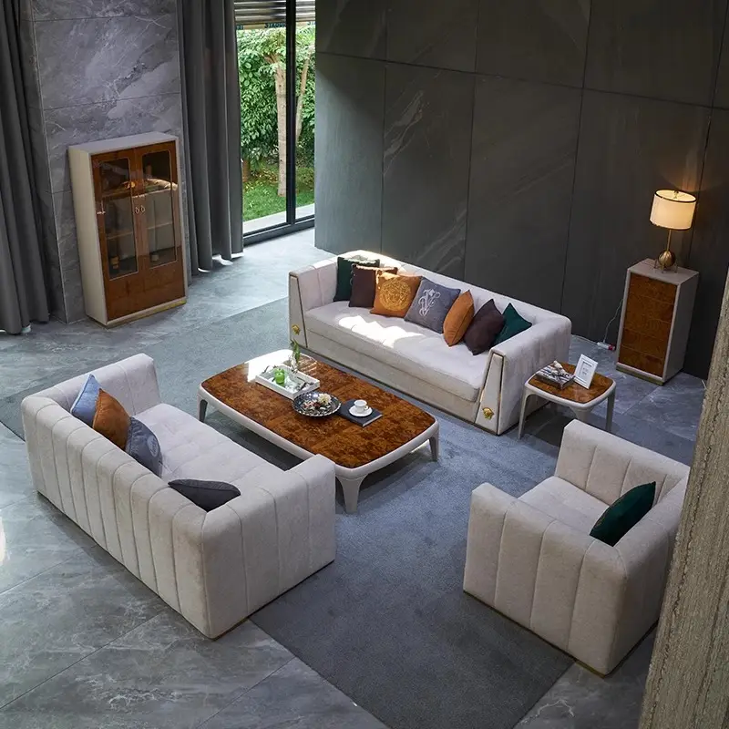 أريكة غرفة معيشة بتصميم إيطالي 1 2 3 مقاعد فاخرة عصرية في المنزل