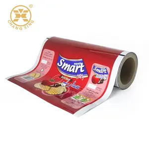 Rollo de película laminada de impresión personalizada, rollo de película de plástico para bolsita de agua de 500ml y película plegable de embalaje de alimentos para aperitivos - Product Image 4