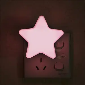 Star Moon LED Night Light Dark Crianças Bedside Bedside Crianças Nuvem Lâmpada Sensor Controle Baby Sleeping Lighting