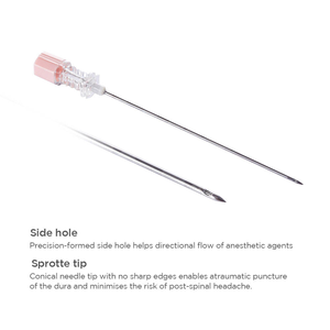 Penggunaan Tunggal 22G Whitacre Jarum Tulang Belakang Pensil Titik Jarum Tulang Belakang dengan dan Tanpa Perkenalan Memiliki CE ISO 510K - Product Image 3