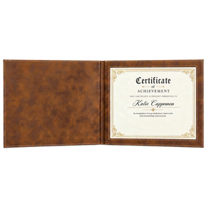 Presentation <b>Folder</b> Transparent Custom Wood Other Waterproof ECO-Friendly Digital Printing Design for Documents Files Diploma - Product Image 1
