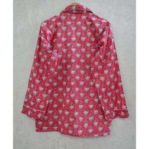 Conjunto de Pijama de Algodón, Suave, Ligero y Transpirable, Ropa de Dormir Cómoda, Ropa de Casa Informal para Mujer, Conjunto de Dos Piezas - Product Image 5
