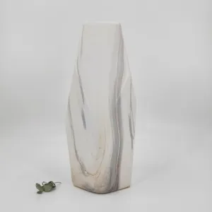 Fabrik Direkt verkauf Haupt dekoration moderne geometrische Figur Marmorierung Keramik vase große chinesische Keramik Boden vasen