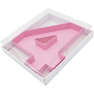 ถาดใส่อาหารรูปสี่เหลี่ยมผืนผ้าสีชมพูขนาด 12.5 นิ้ว ทำจากกระดาษแข็ง สำหรับใส่ของตกแต่งงานปาร์ตี้ - Product Image 2