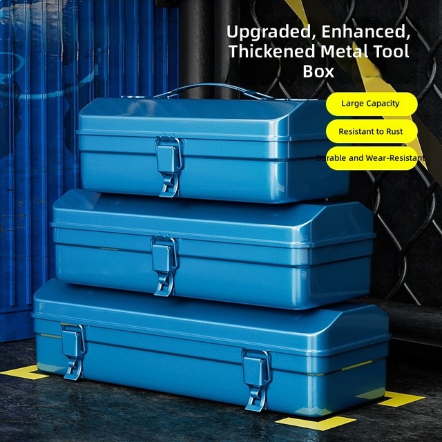 Factory Direct Iron Metal Tool Box Multi Function Portable Storage Case Hardware Organizer Box