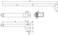 Mécanisme de levage de bureau électrique, actionneur linéaire, hauteur réglable, colonne de levage à 3 segments pour meubles