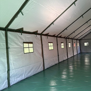 Carpa de Lona Resistente Verde Oliva para 40 Personas, Carpa Militar Impermeable Grande con Lona de PVC para Eventos al Aire Libre - Product Image 5