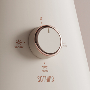 Calentador Eléctrico Oscilante <span class=keywords><strong>Silencioso</strong></span> de 1000W, Popular, con Temporizador, Calentamiento Rápido, Tres Niveles, Anti-Vuelco, para Invierno - Product Image 2