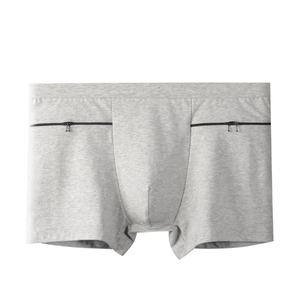 Caleçons de voyage pour hommes à taille haute, double face, zippés, antivol, vente en gros - Product Image 2