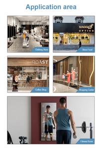 Android <span class=keywords><strong>LCD</strong></span> tập thể dục ma thuật gương tập thể dục tường/dọc màn hình cảm ứng gương kiosk hiển thị - Product Image 6