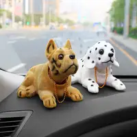 Simulated Dog Car Decoration Car Dashboard Decor Toy Lovely Wobble Shaking  Head Dolls Auto Interior Accessory Car Ornaments