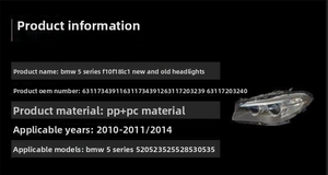 ไฟหน้า<span class=keywords><strong>เก่า</strong></span><span class=keywords><strong>ส</strong></span>ำหรับ BMW 5 Series F18 lci F10 lci ใหม่12V หลอดไฟ H10<span class=keywords><strong>ส</strong></span>ี6000K อุณหภูมิใช้ได้กั<span class=keywords><strong>บ</strong></span>520 525 530 - Product Image 5