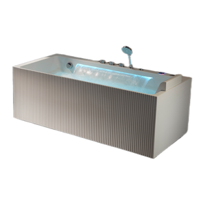 Bain à remous <span class=keywords><strong>portable</strong></span> autoportant pour intérieur, jacuzzi pour adultes avec fonction de massage pour appartement et salle de bain - Product Image 2
