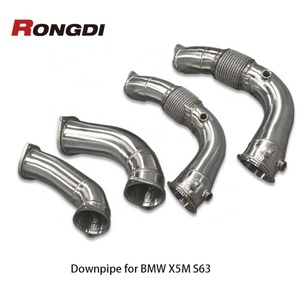 ท่อดาวน์ไลท์ท่อไอเสียสเตนเลสสตีล304สำหรับ F95 X6M X5M BMW F96 4.4ตันลด2022ท่อขัดตรง - Product Image 6