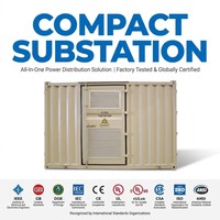 Subestación Compacta Prefabricada de Acero para Exteriores Pearl Electric de 800KVA, 33KV, 0.48KV, Trifásica y de Baja Pérdida