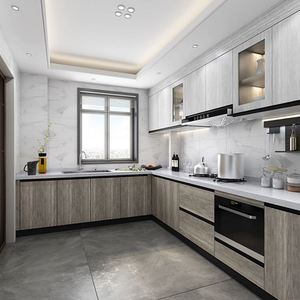 Meilleures ventes d'armoires de cuisine préfabriquées en stratifié pour petites cuisines - Product Image 4