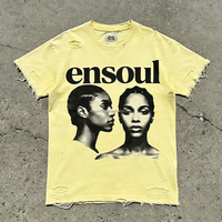 T-shirts pour hommes en coton 100% à manches courtes, coupe oversize, style hip-hop, design personnalisé OEM ODM, épaules tombantes, effet usé