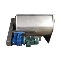 Mélangeur à ruban horizontal automatique en acier inoxydable SUS304/SUS316L certifié CE BODI pour chauffage moteur et usage alimentaire 100L-20000L