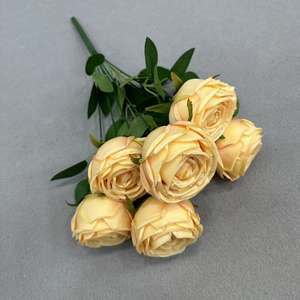 7 cabezas paquete Rosa flor borde rizado rosa <span class=keywords><strong>para</strong></span> fiesta de boda hacer una propuesta decoración día de San Valentín flor <span class=keywords><strong>artificial</strong></span> - Product Image 2