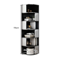 Étagère d'angle de rangement pour salon moderne, étagère à livres en bois blanc d'angle